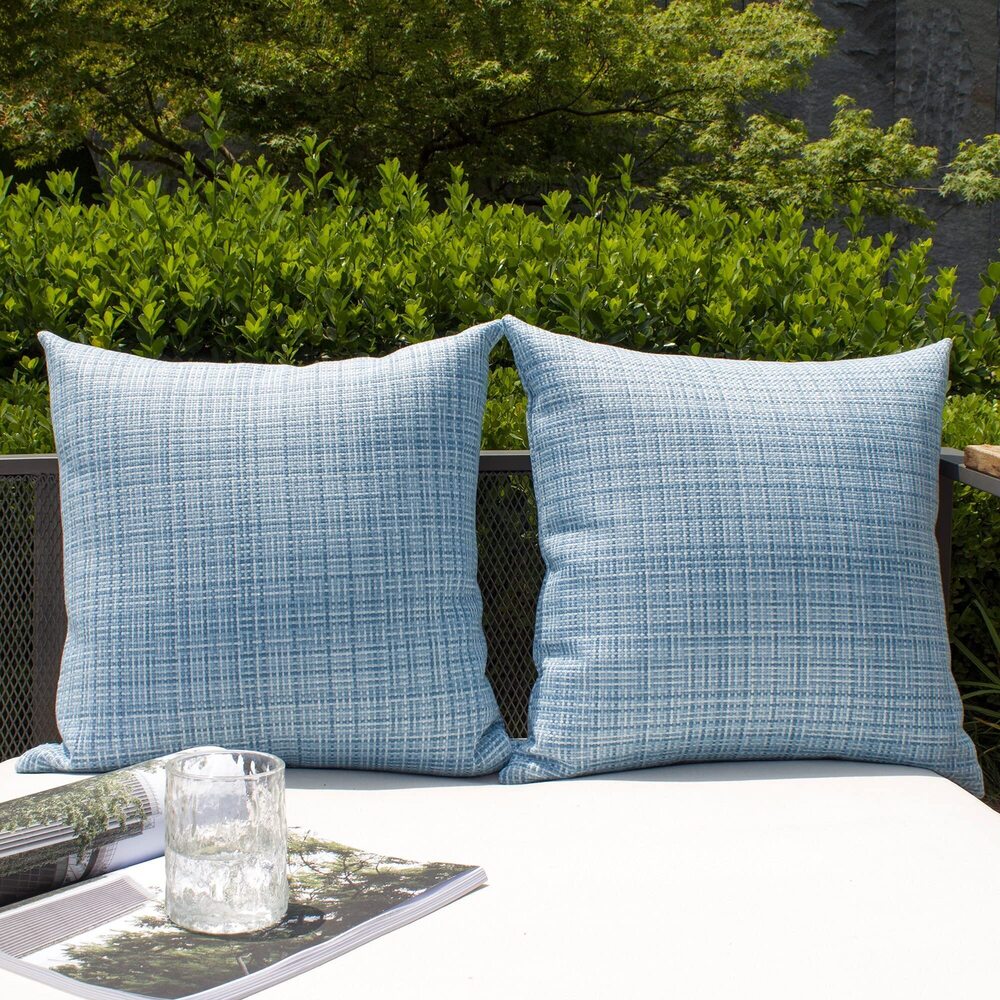 3903 Kevin Textile Pack of 2 Decorative Outdoor Waterproof Throw Pillow